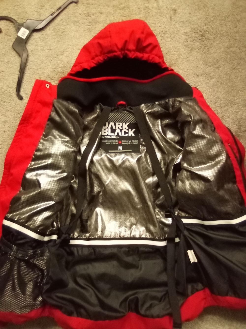Men's Red Insulated Ski Jacket